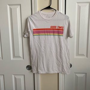*SOLD* Great “Good Times” Casual White Tee!